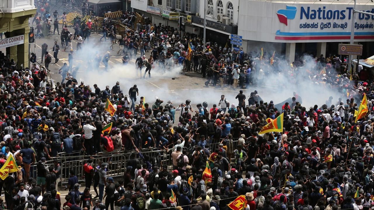 Sri Lanka. Protestas masivas para que renuncie el presidente.