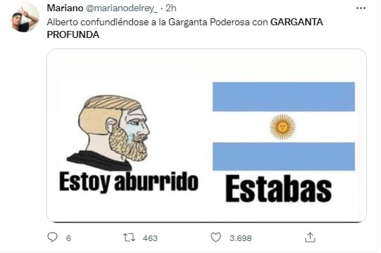 Nunca puede faltar la referencia a que en Argentina siempre pasa algo que sorprende.