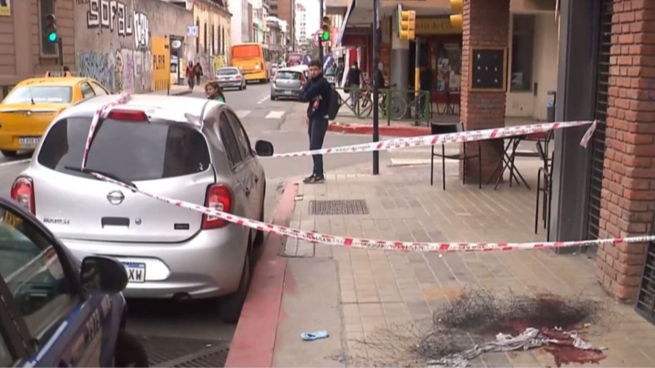 La escena del hecho en barrio Alberdi.