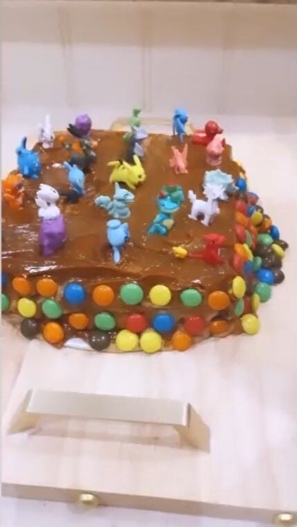 La chocotorta de Wanda Nara para el cumple de su hijo