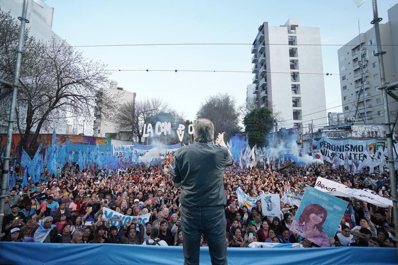 Máximo Kirchner, en La Plata