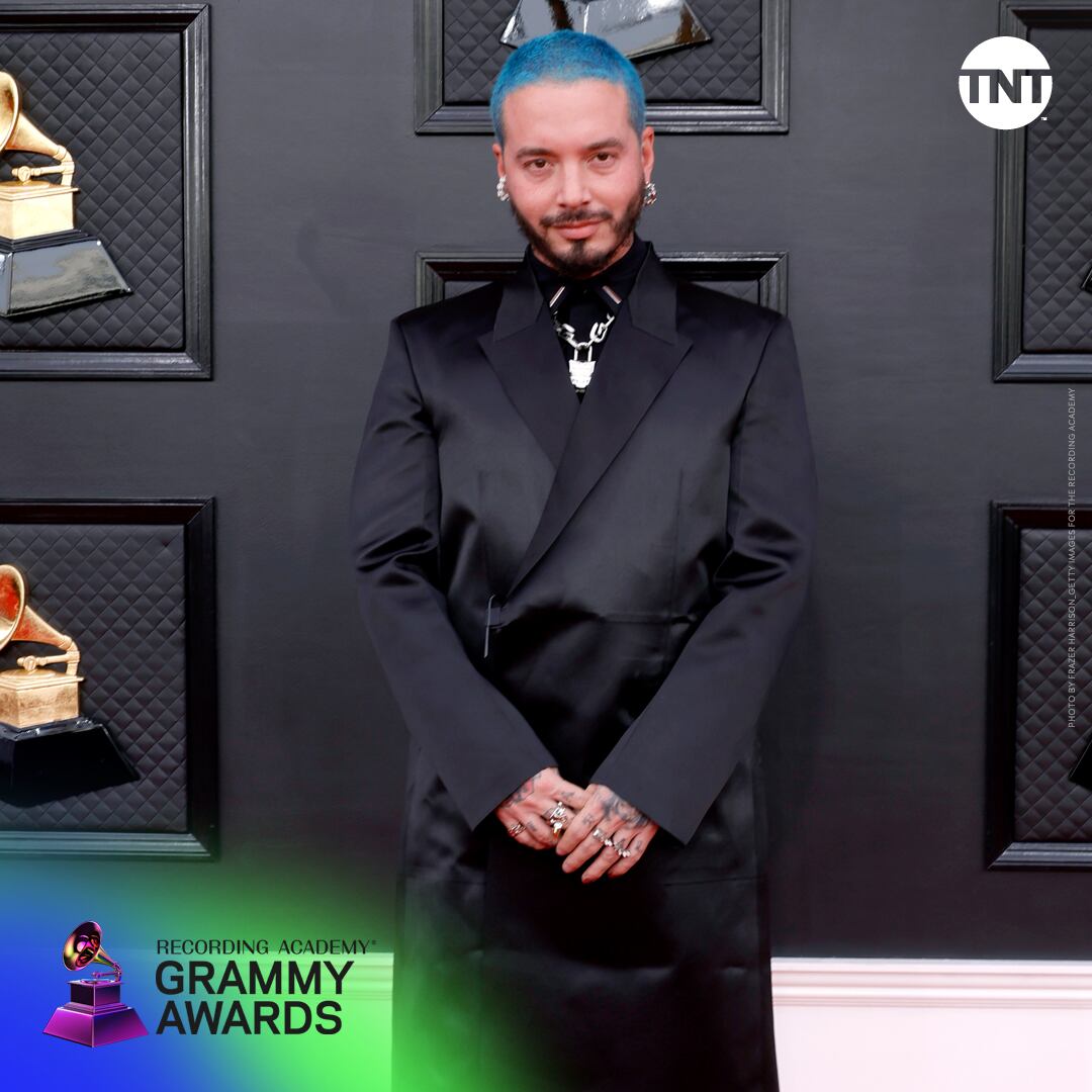 J Balvin en los Premios Grammy 2022.