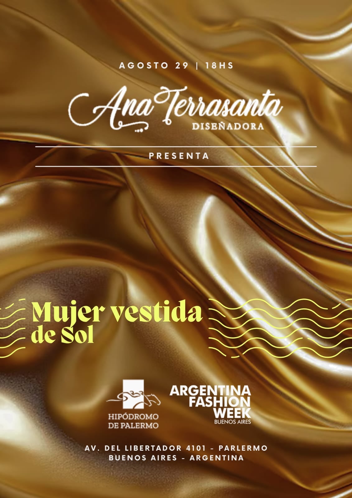 Ana Terrasanta participará en la 63º edición del Argentina Fashion Week