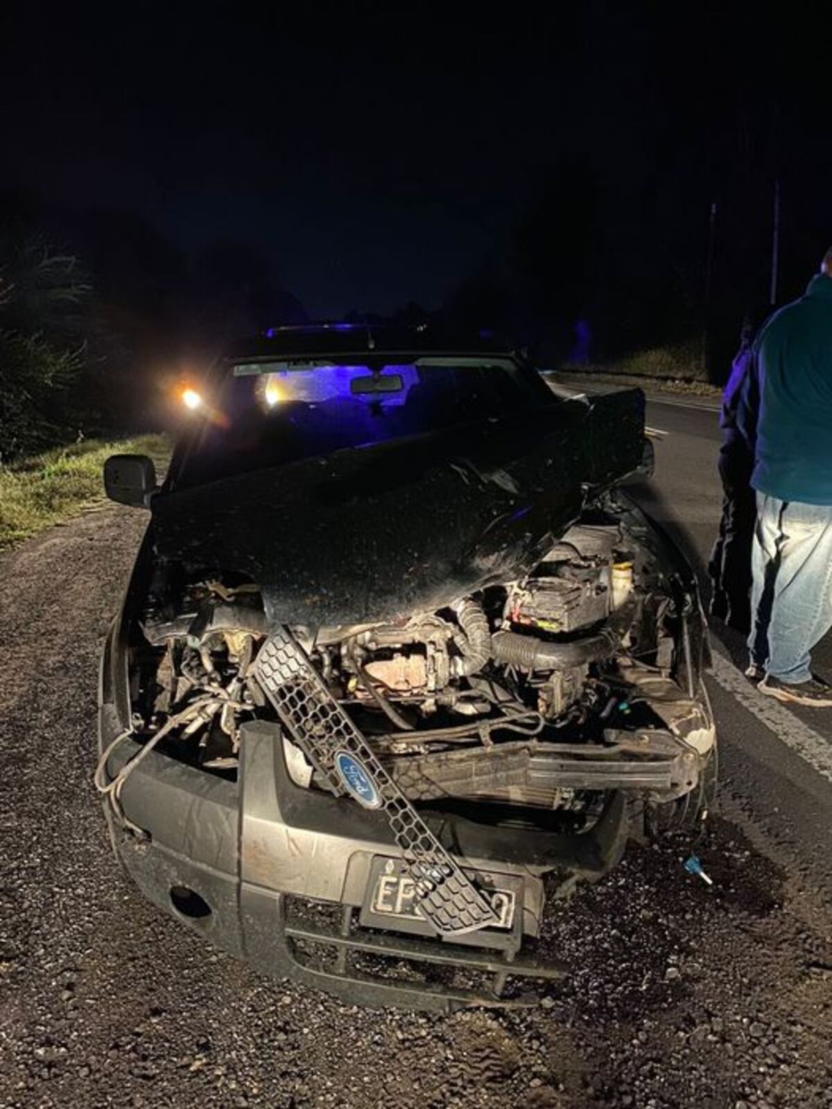 Chocó con dos caballos por la ruta 33 camino a Zavalla: ¿qué hizo la policía?