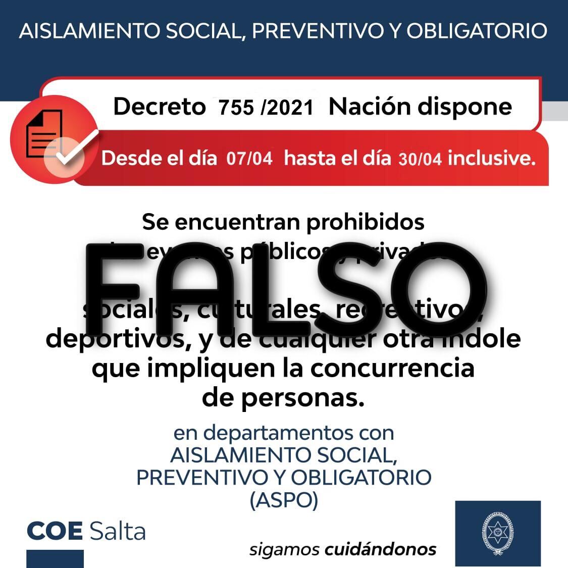 Información Falsa