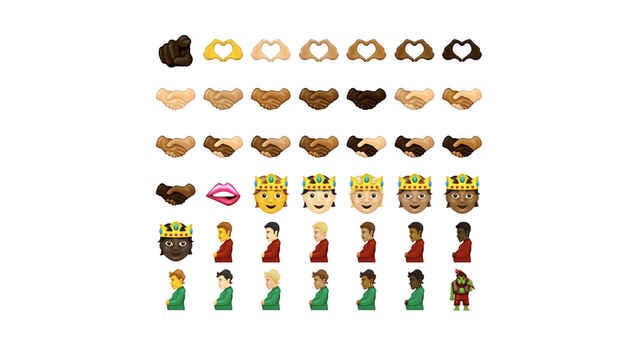 Entre los nuevos emojis, se sumaron variantes de personas no binarias y hombres embarazados