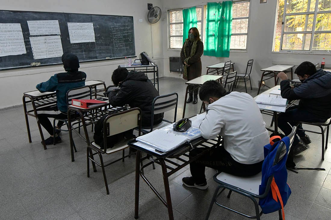 Clases presenciales (Foto: Orlando Pelichotti / Los Andes)
