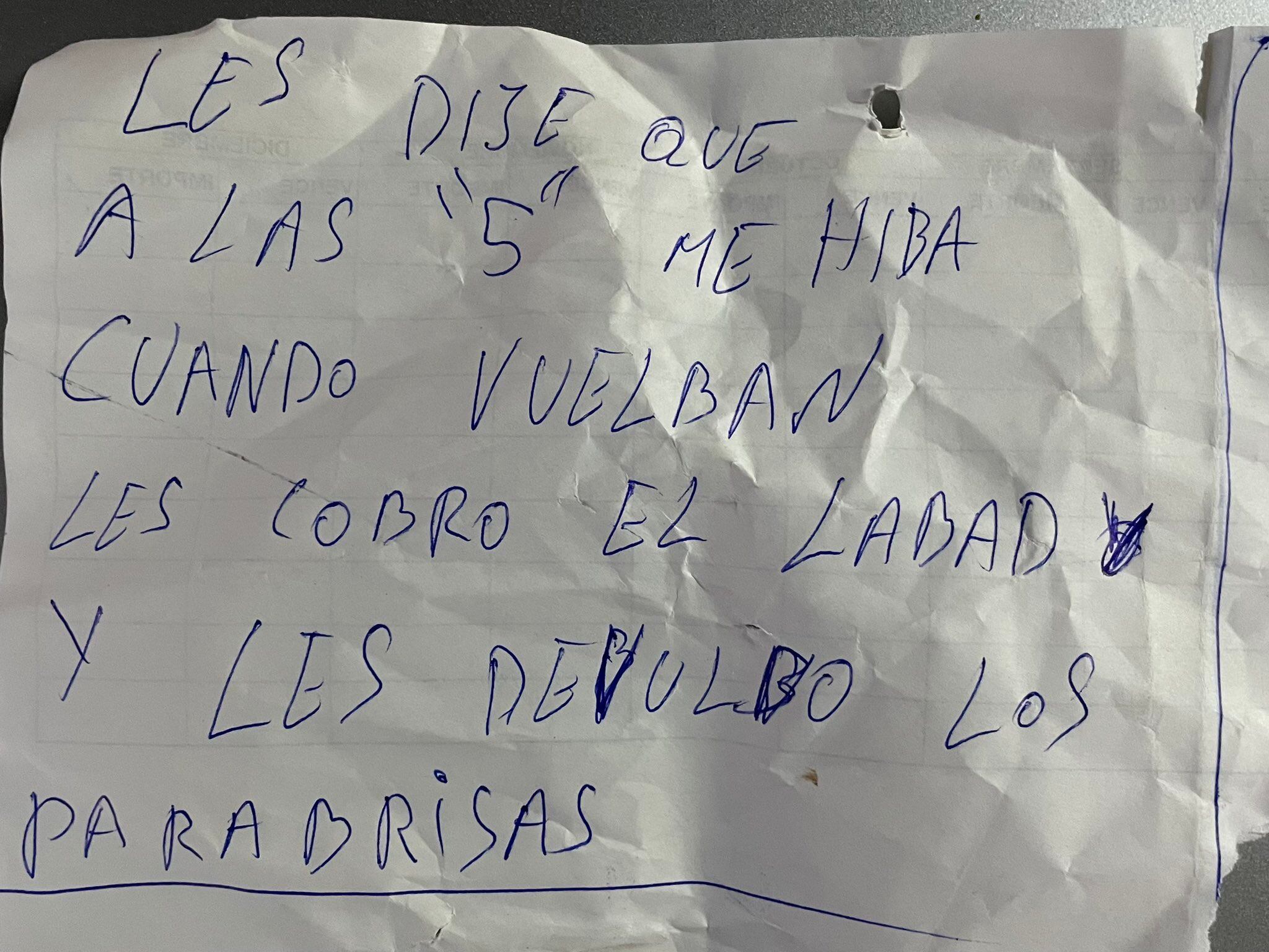 El comunicado del trapito para la víctima tras llevarse el limpiavidrios