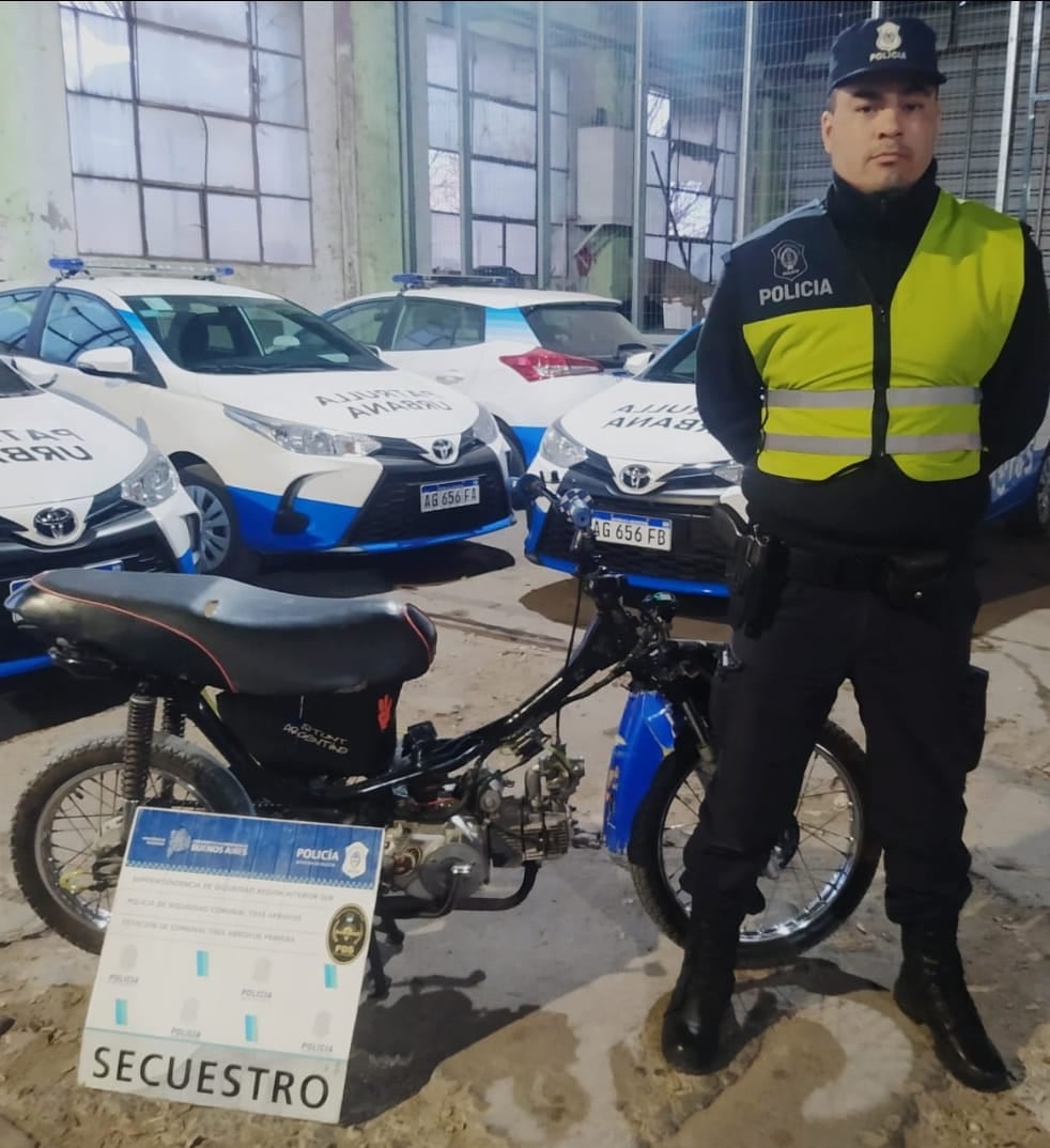 Moto secuestrada