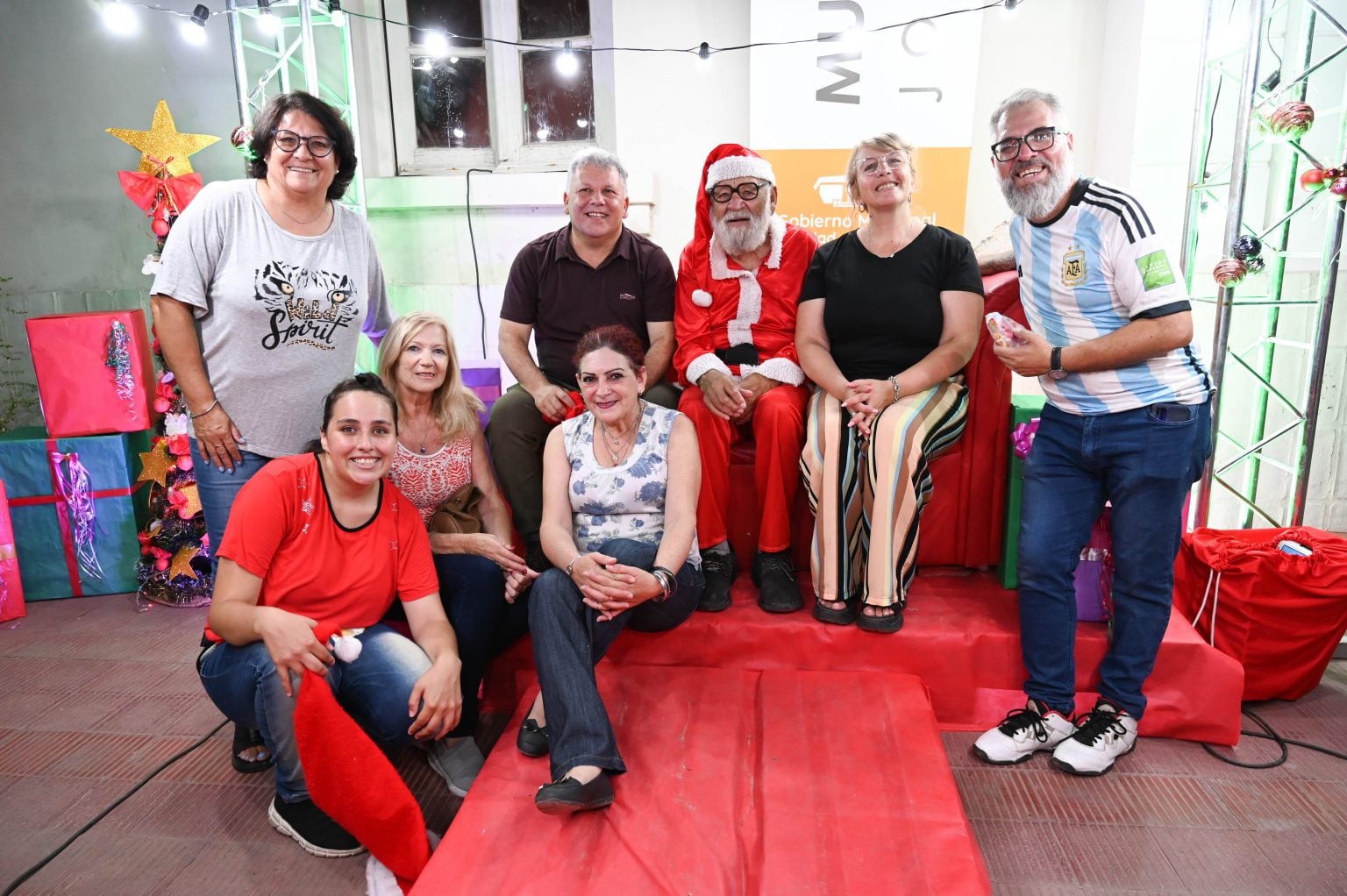 Papá Noel en el Museo Mercado de Arroyito