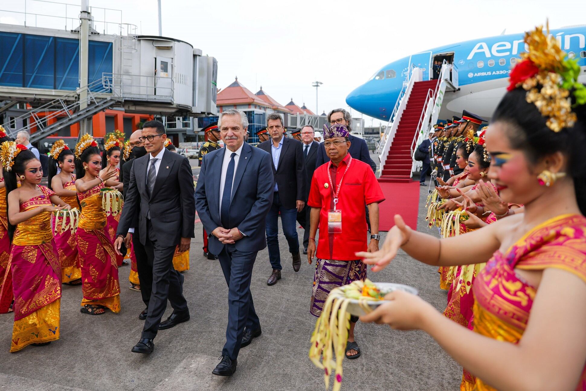 Alberto Fernández en Bali para el G20 (Presidencia)