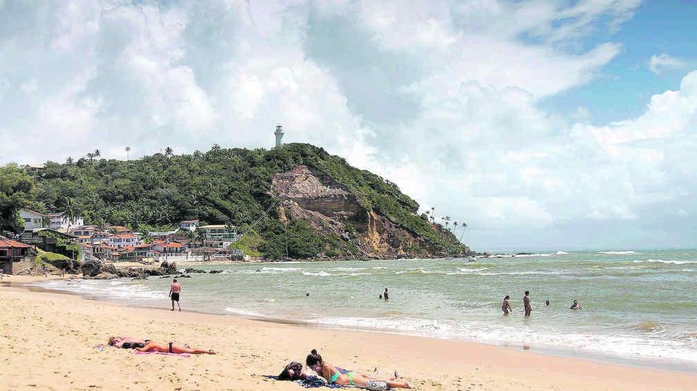 En Morro de Sao Paulo, las playas están numeradas, de la primera a la cuarta. Al fondo se observa el faro, un mirador natural.