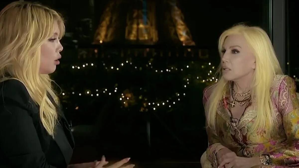 Wanda Nara en la entrevista con Susana Giménez.