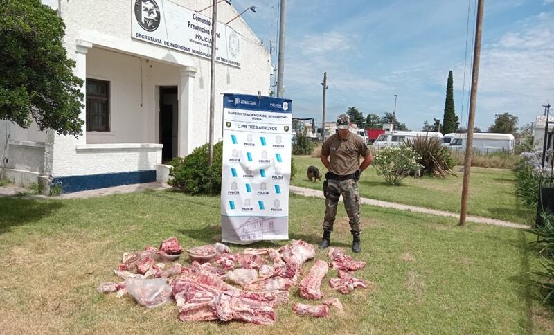 Desarticulan en Tres Arroyos un centro clandestino de venta de carne