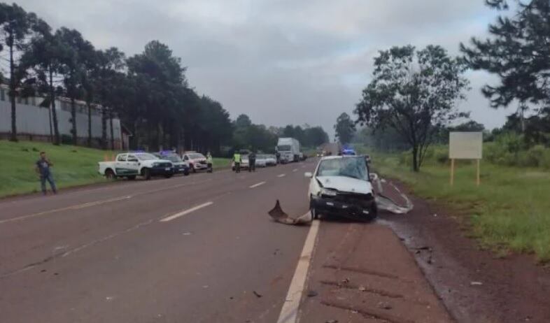 Colonia Victoria: siniestro vial dejó a tres personas heridas.