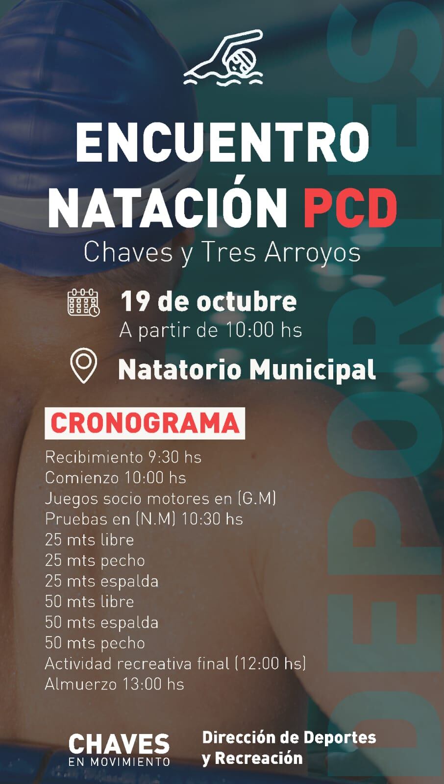 Encuentro de Natación PCD en Gonzales Chaves