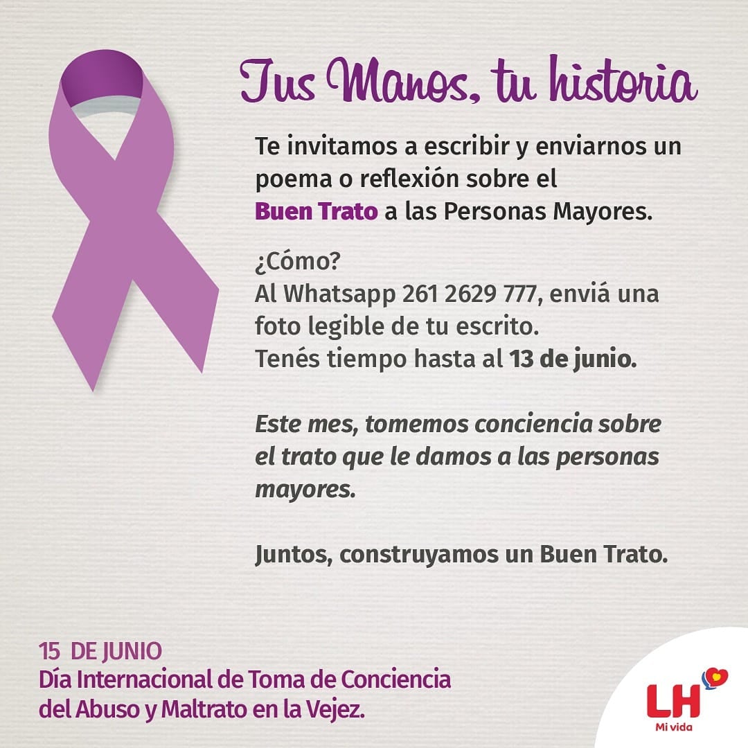 Campaña contra el maltrato en la vejez.