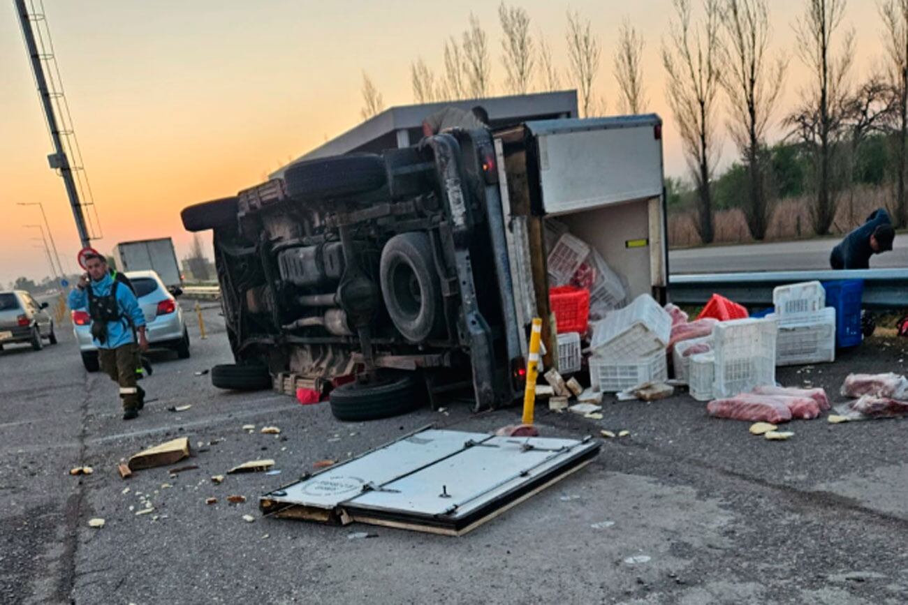 La carne en el suelo. (Policía)