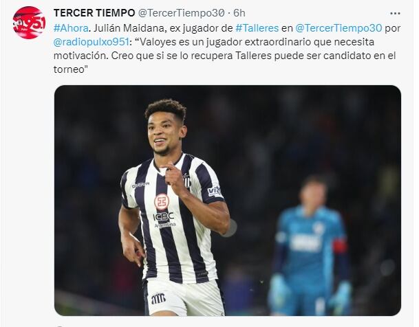 Julián Maidana, ex Talleres e Instituto, sigue viendo como candidato a la T en el torneo.