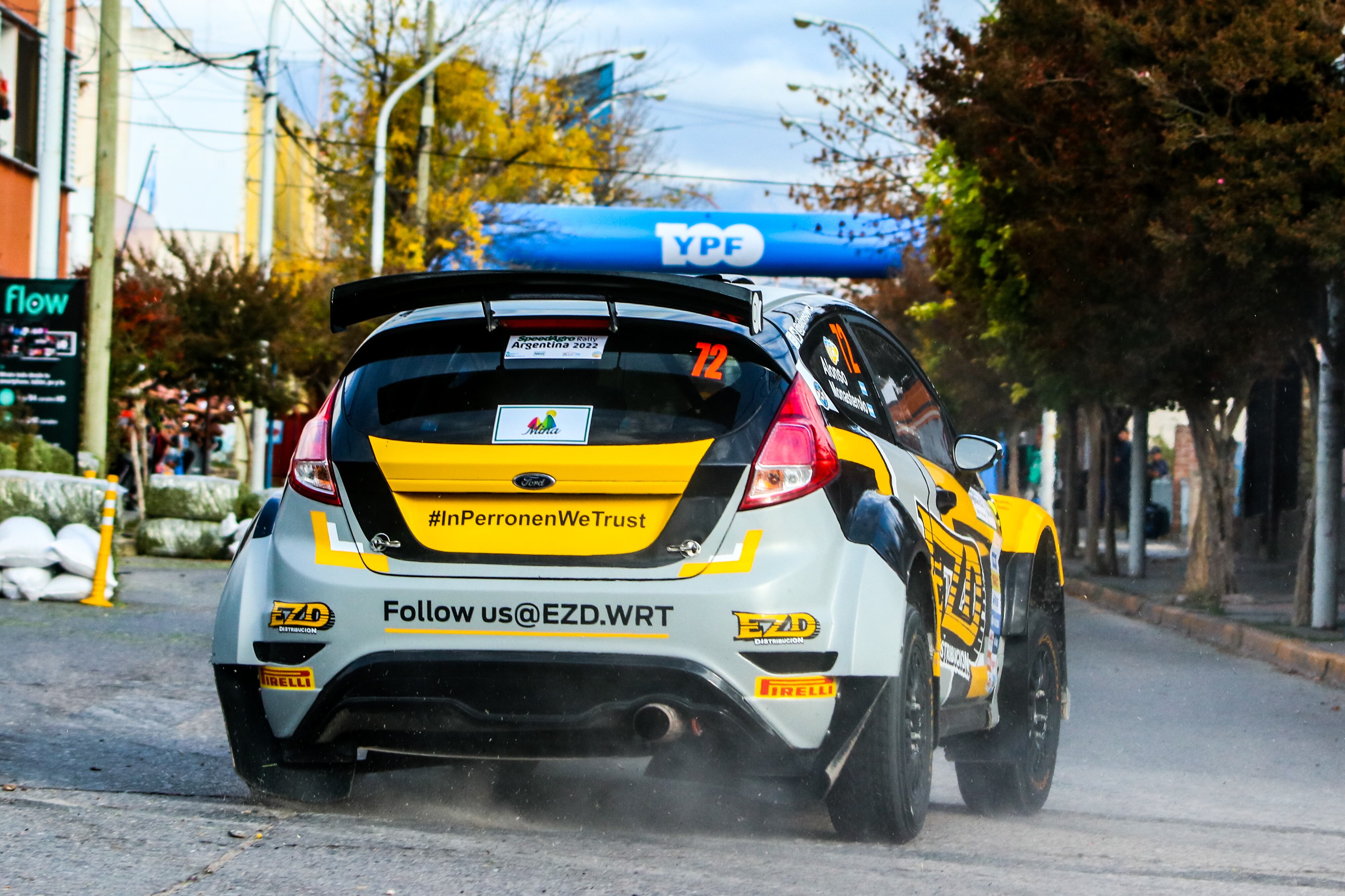 Juan Carlos Alonso y Pupín Monasterolo. Se lucieron en el Súper Especial de apertura del Rally de Argentina 2022.