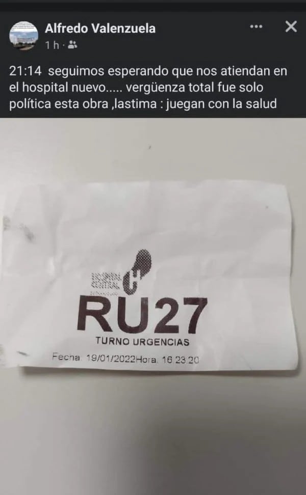 Esperas de hasta 6 horas en el "Ramón Carrillo" de San Luis