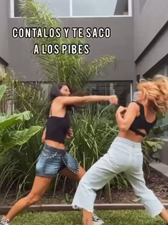 Guerra de hermanas: el divertido video que compartieron Silvina y Vanina Escudero