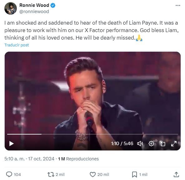 De los Rolling Stones a la mamá de Harry Styles: la reacción de los famosos a la muerte de Liam Payne, ex One Direction