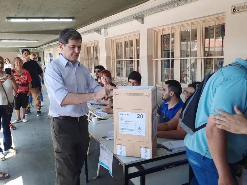 Elecciones 2023: José Jalil Colomé votó en Catamarca.