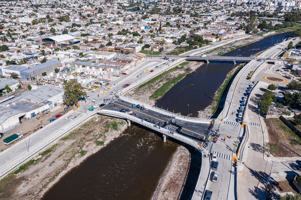 Así quedó el nuevo puente con el que queda finalizado el Corredor Costanera.