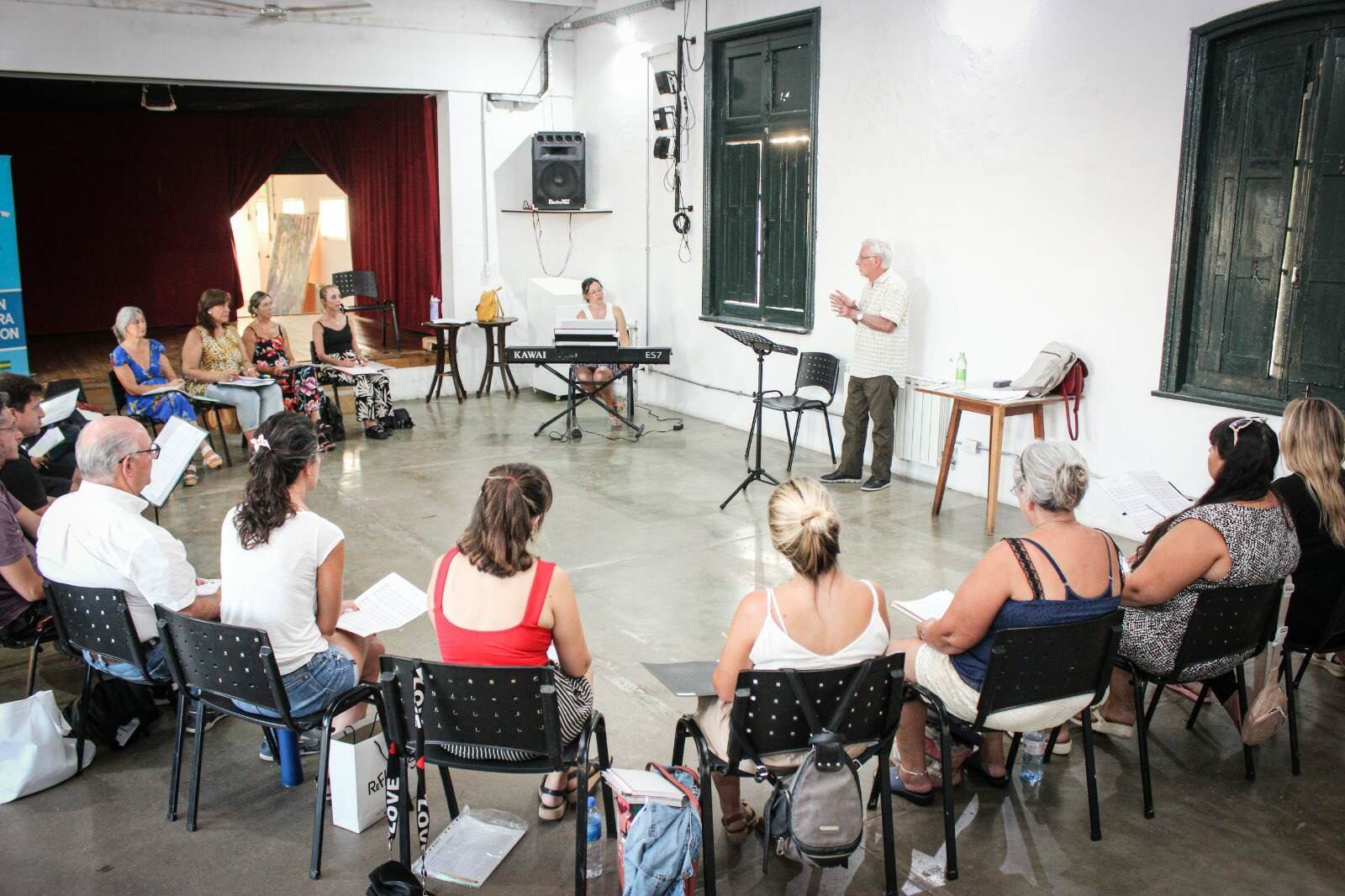 Se llevó a cabo el Taller de Música Coral en el Centro Cultural La Estación de Tres Arroyos