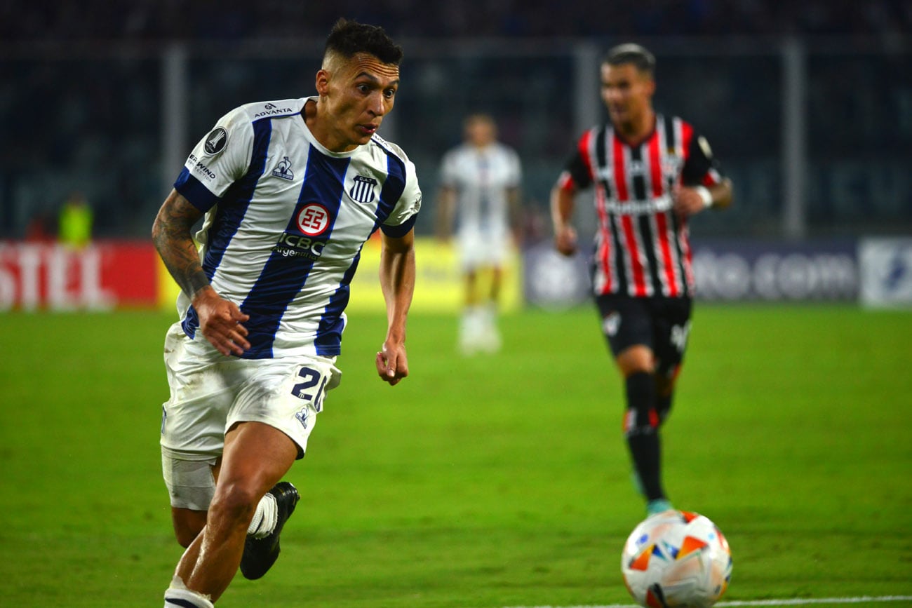 Talleres le ganó a São Paulo, en duelo por la primera fecha del Grupo B de la Copa Libertadores 2024. (Nicolás Bravo / La Voz)