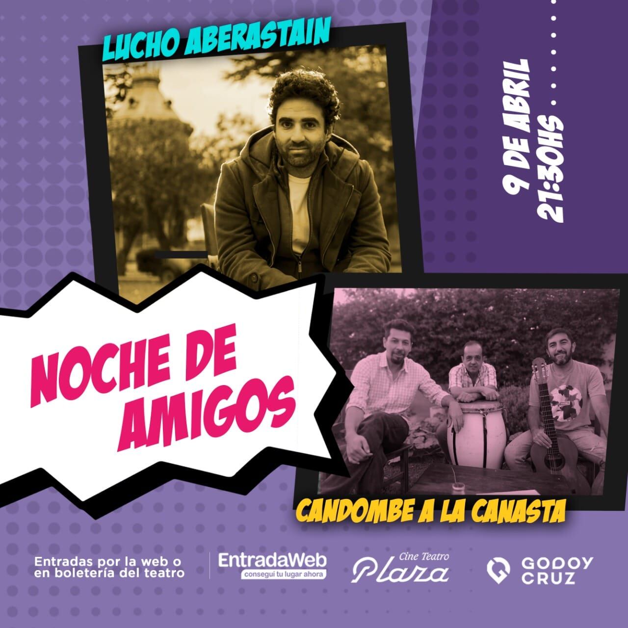 Noche de amigos en el Teatro Plaza.