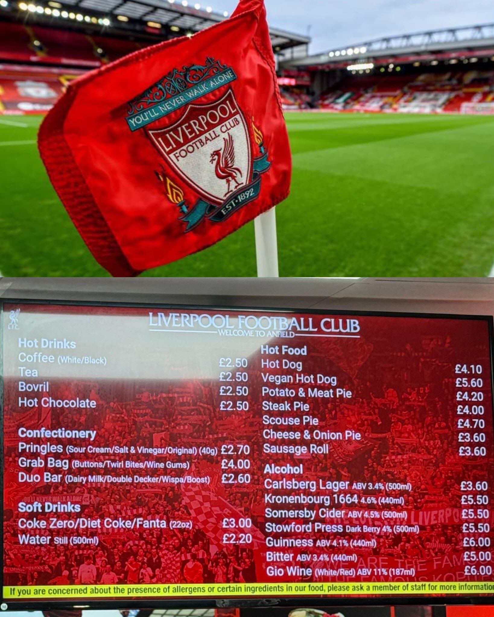 Precios en Liverpool.