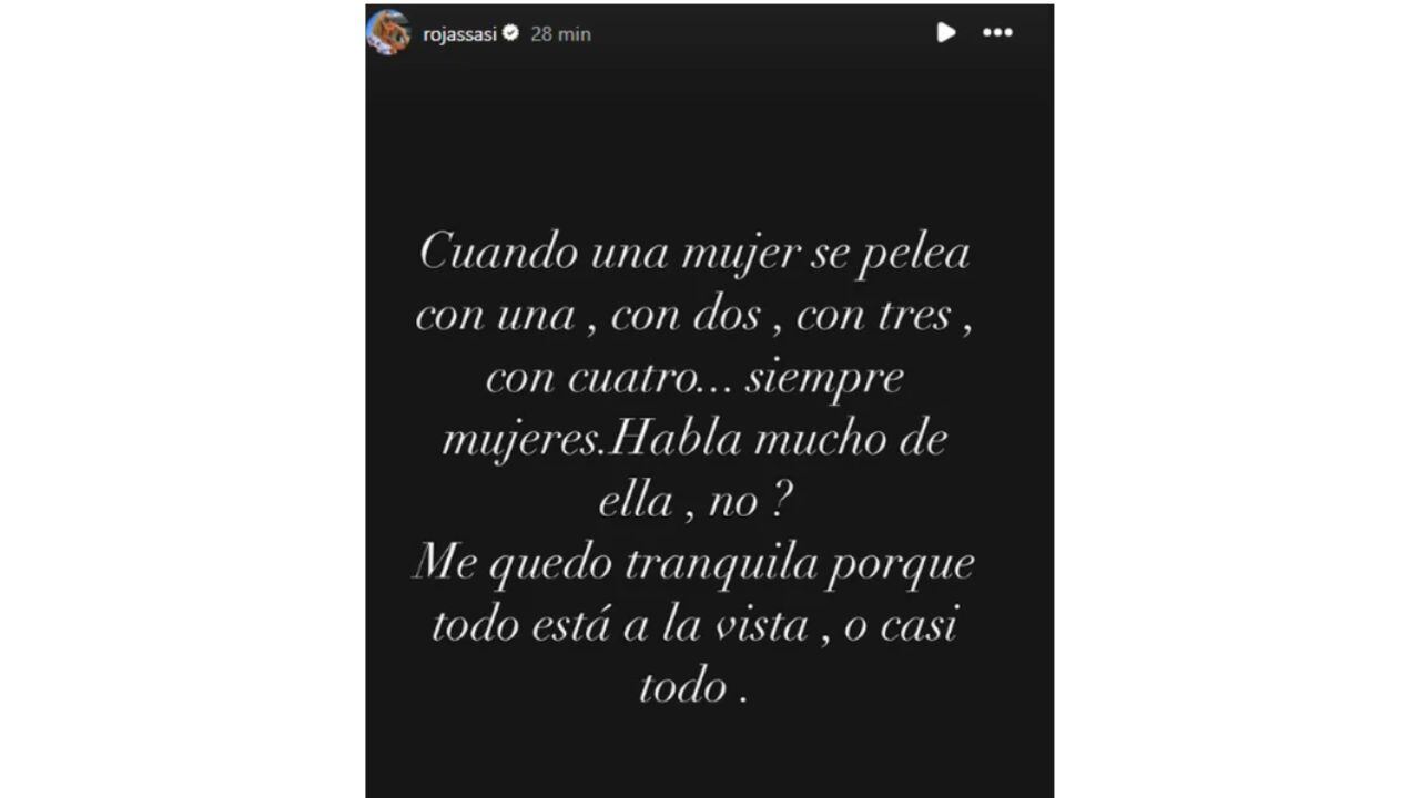 El escrito de Sabrina Rojas que apuntó contra Flor Vigna.