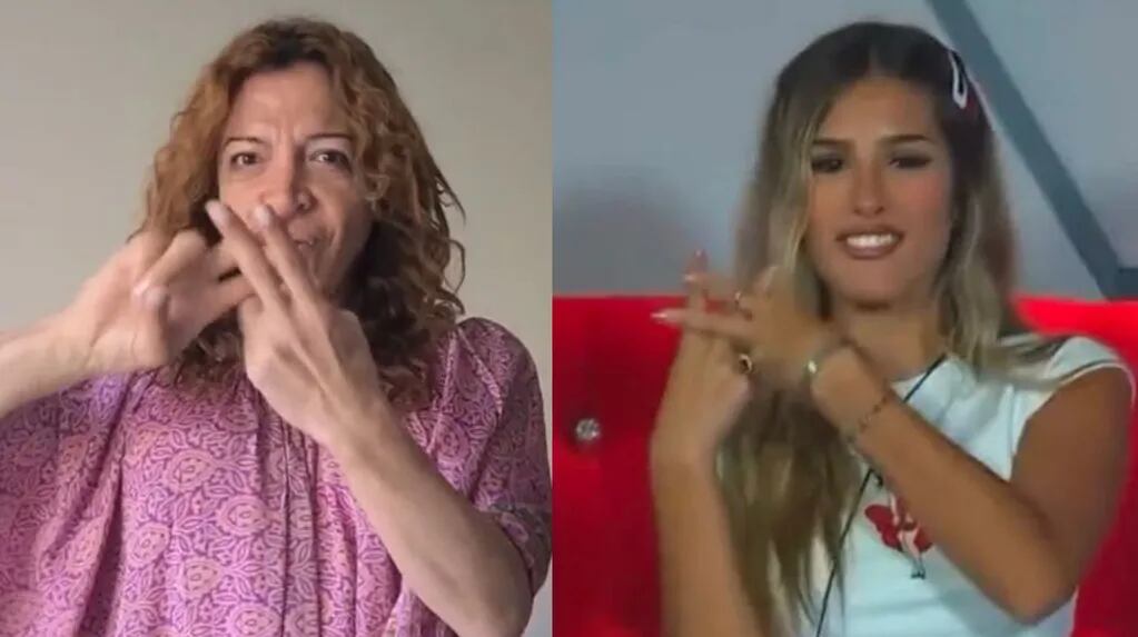 Lizy Tagliani y Julieta Poggio con #fueramalasvibras / Archivo