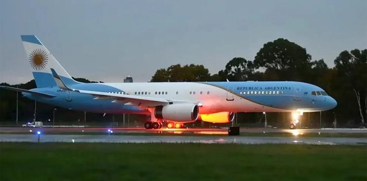 El nuevo avión presidencial, el ARG 01.