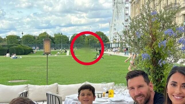 El error de edición en la foto de Leo Messi.