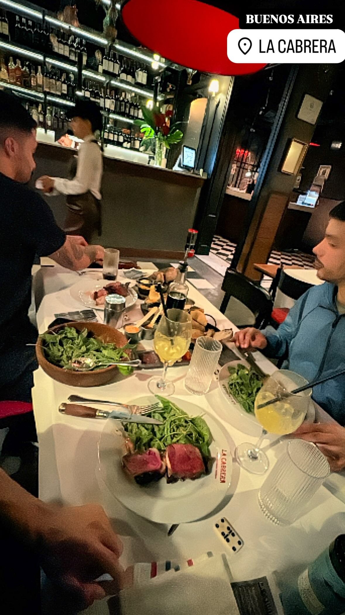 La cena del Maligno Torres en La Cabrera.