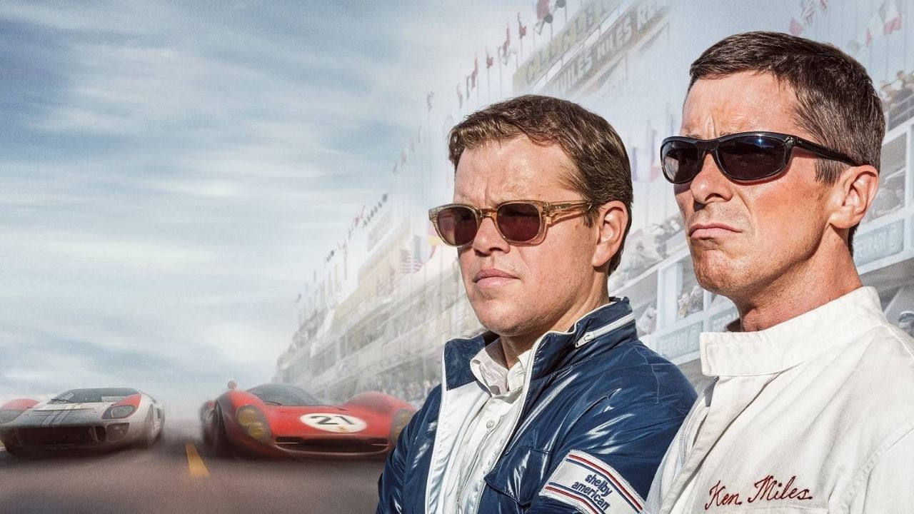 Ford vs Ferrari, con el protagonismo de Matt Damon (izquierda) y Christian Bale (derecha).