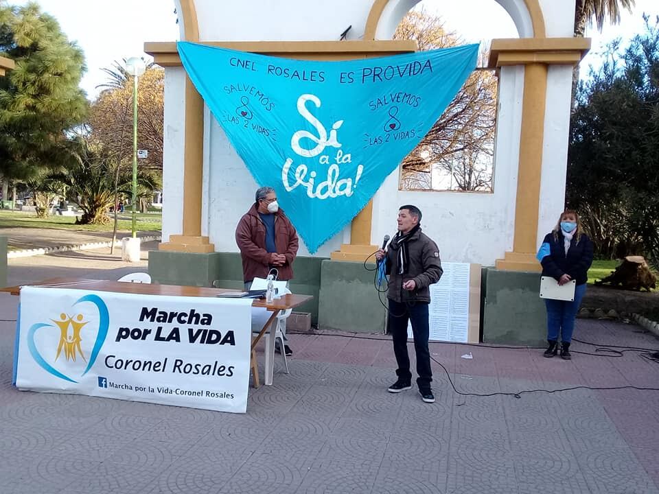 Caravana por las 2 vidas en Punta Alta y micrófono abierto en la Plaza General Belgrano