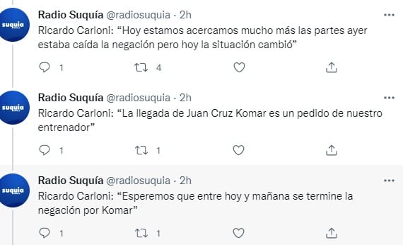 Ricardo Carloni, vice de Rosario Central, reconoció que se encaminaron las negociaciones.