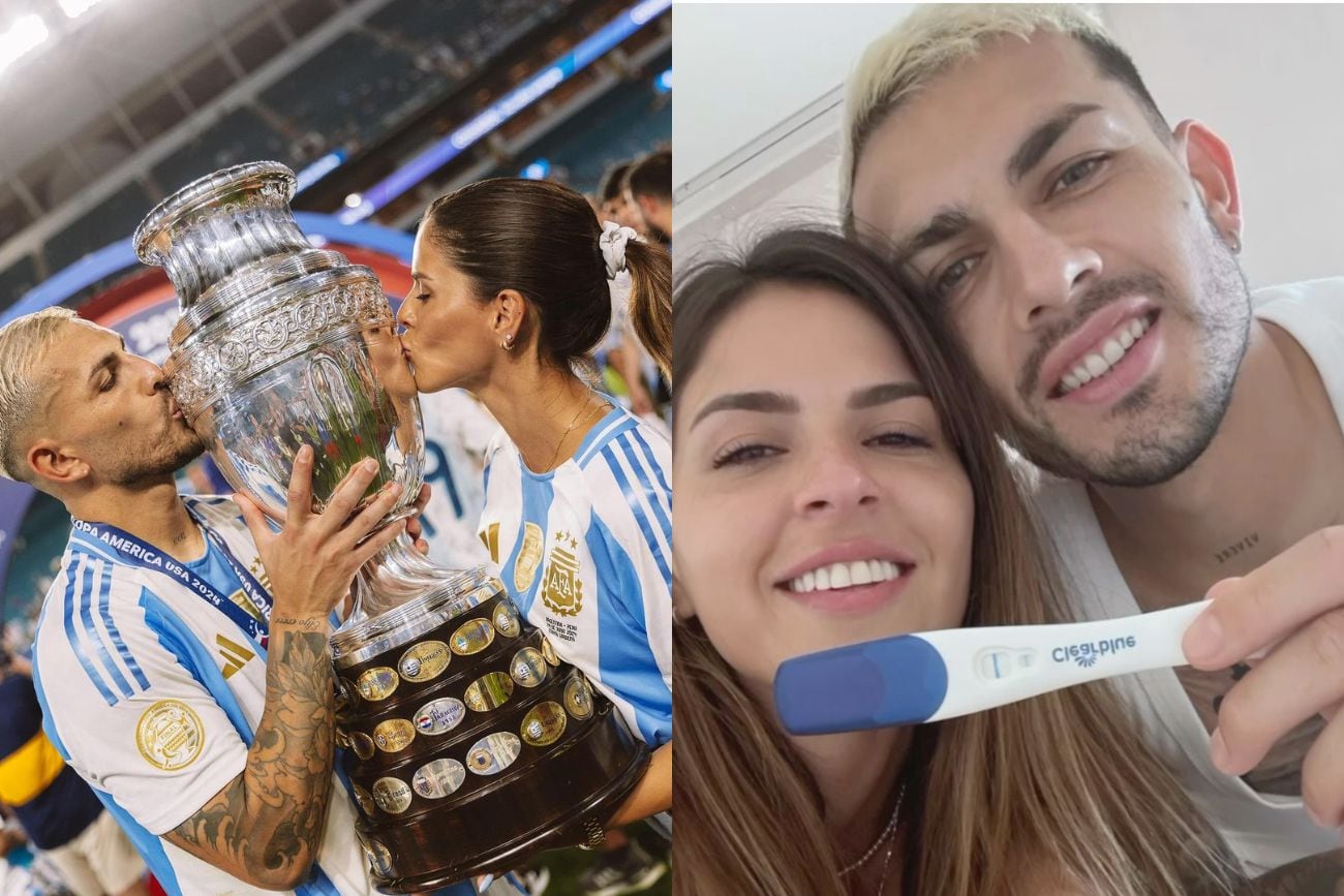 Leandro Paredes y Camila Galante publicaron un dulce video para confirmar la llegada de su tercer hijo (Fotos: Instagram de Leandro Paredes y Camila Galante)