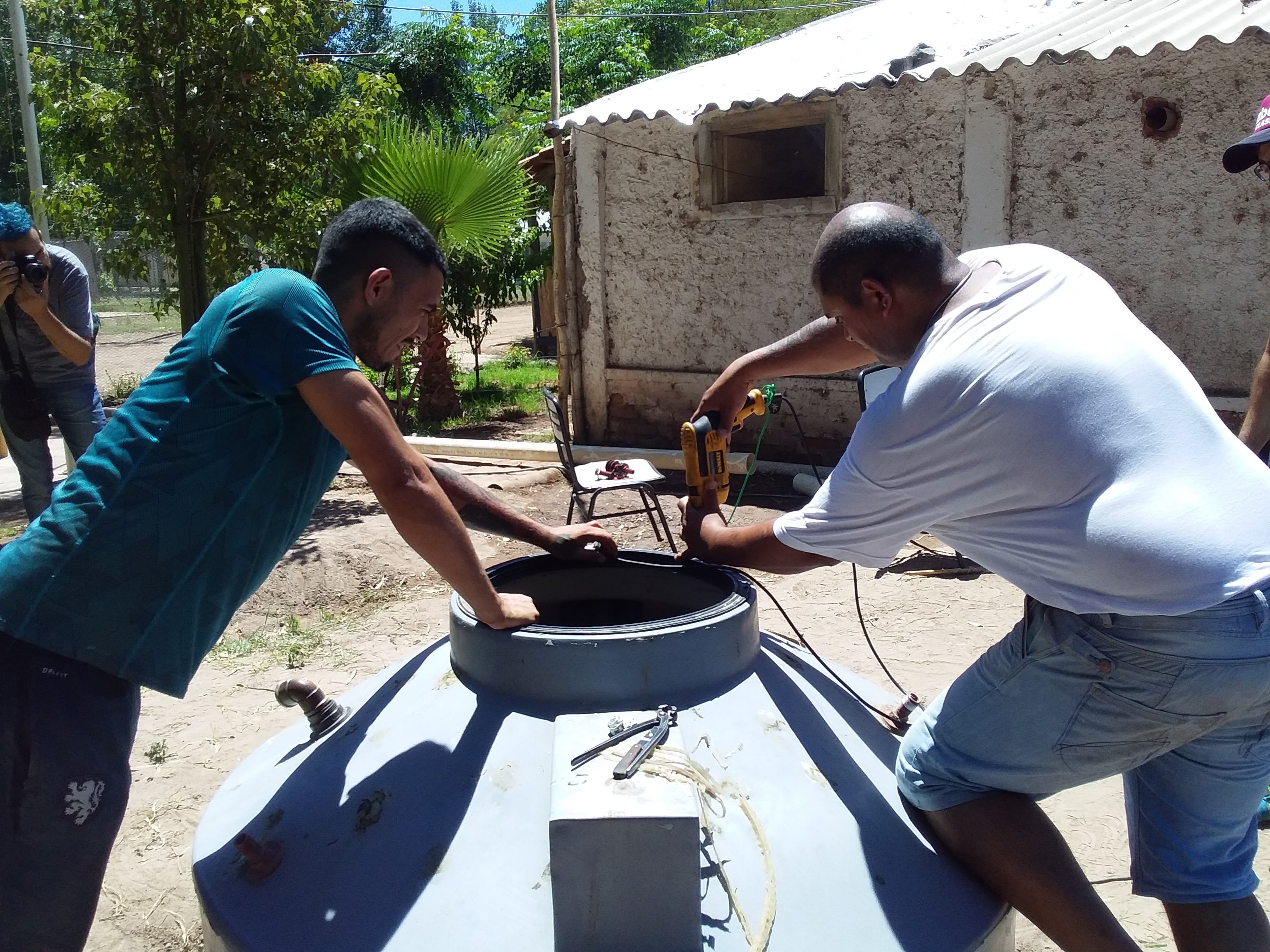 Uno de lo proyecto realizados en Granja Penal, Gustavo Andre de Lavalle, articulando con el aula satélite de la Escuela 6-038 Cesar Cipolletti y otras instituciones (UNCuyo y la SAFCI)