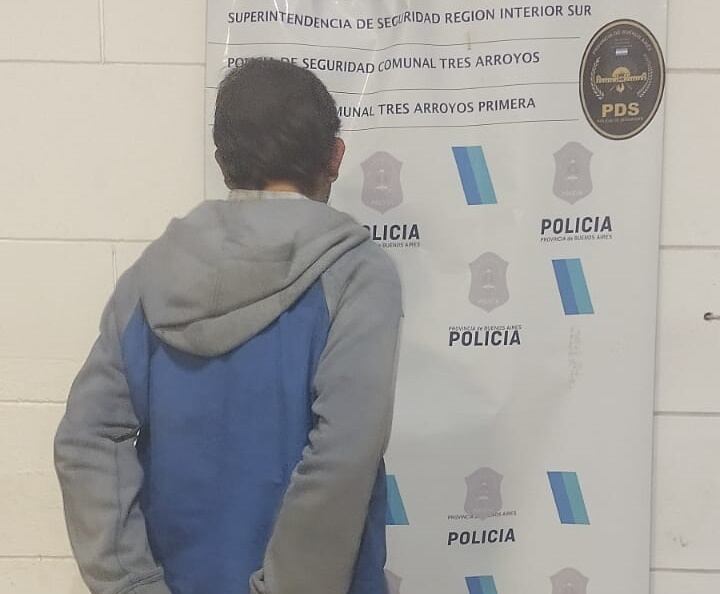 Aprehendido en Tres Arroyos por amenazar a su expareja con un cuchillo