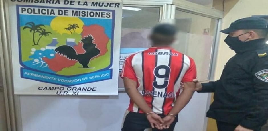 Terminó detenido por violencia de género en Campo Grande.