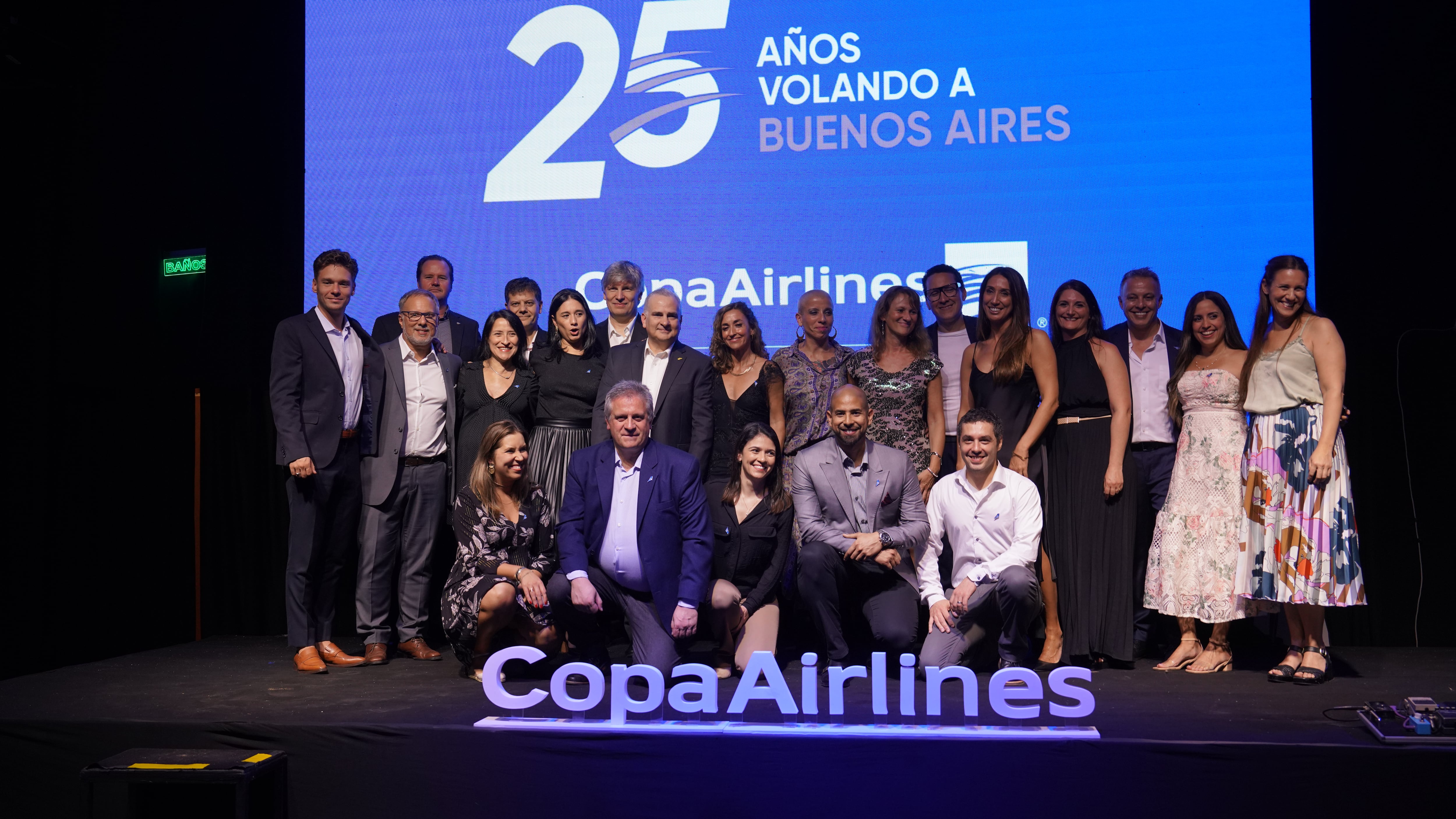 Copa Airlines festejó los 25 años del primer vuelo a Buenos Aires