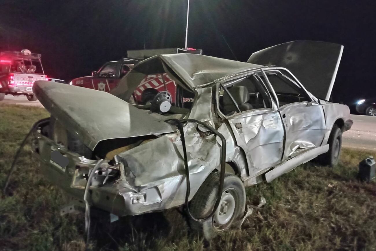 Los Cóndores. El siniestro ocurrió sobre la autovía General Juan Bautista Bustos. en proximidad al cruce con ruta provincial 5. (Gentileza LV16)