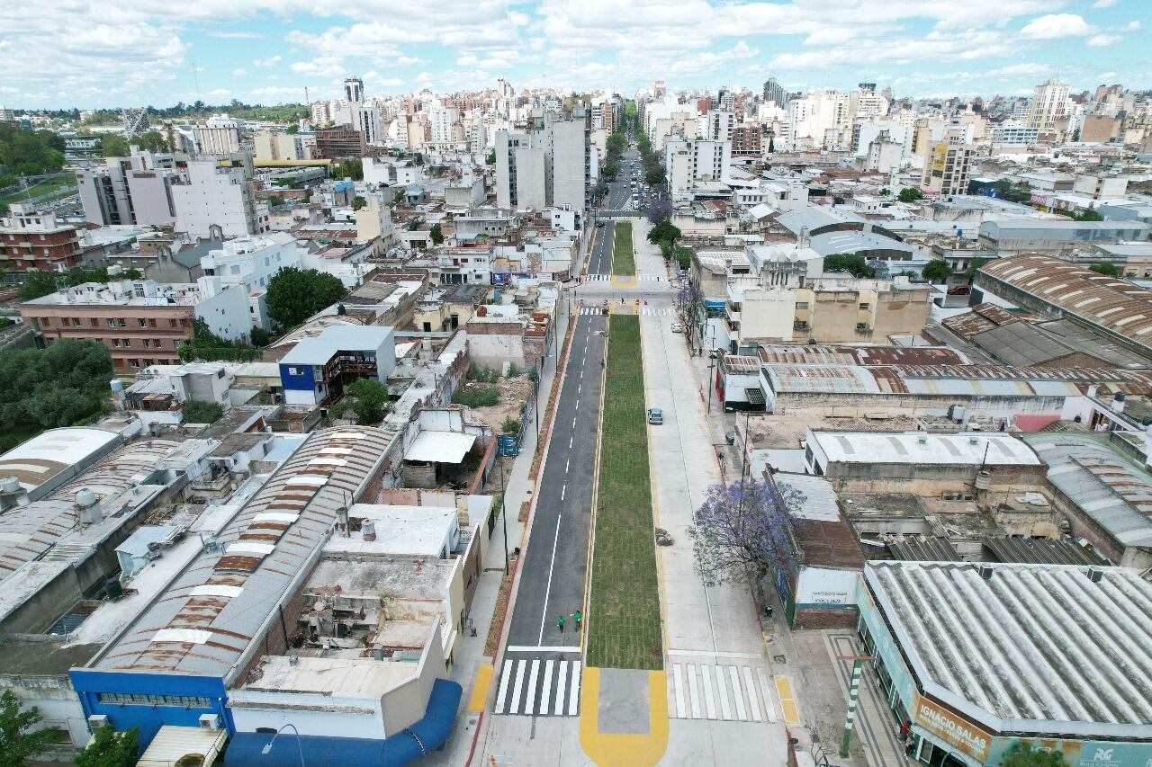 Así quedaron las nuevas dos cuadras de Maipú, entre Libertad y Oncativo (Municipalidad de Córdoba).