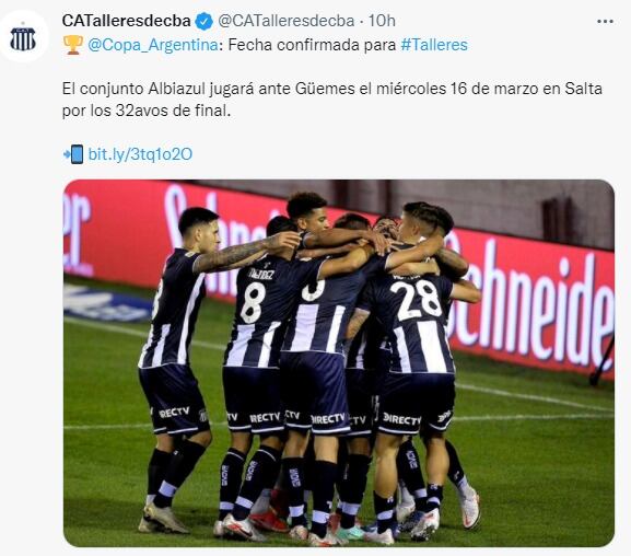 En año de triple frente, Talleres ya tiene fecha para su debut en Copa Argentina.