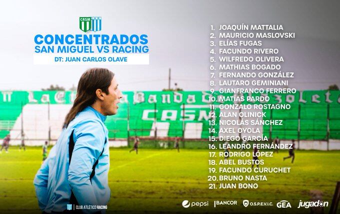 El Racing de Nueva Italia contra el San Miguel de Gustavo Coleoni.